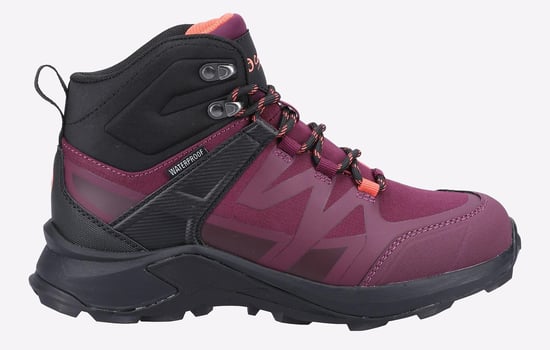 Cotswold Horton Maschen Damen Burgund Wanderstiefel - Image 1