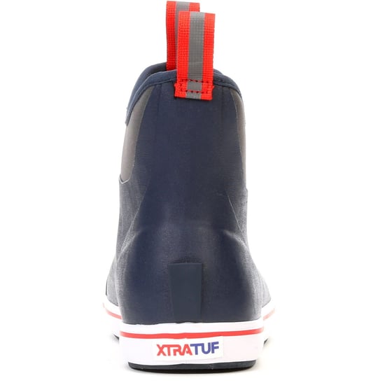 Xtratuf Ankle Deck Gummistiefel Navy/Rot Wellington Boots - Image 2