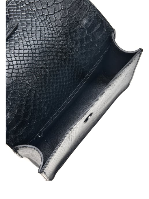 Carla Ferreri SS22 CF 8110 Noir Cuir de vachette Sac - Image 4