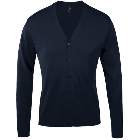 SOLS Goldene Herren Strickjacke mit V-Ausschnitt (Navy) - Image 1