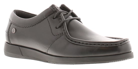 Hush Puppies Boys Shoes School  Geneva Leather Lace Up black