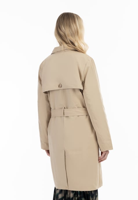 Dreimaster Klassischer Trenchcoat Damen Beige - Image 4