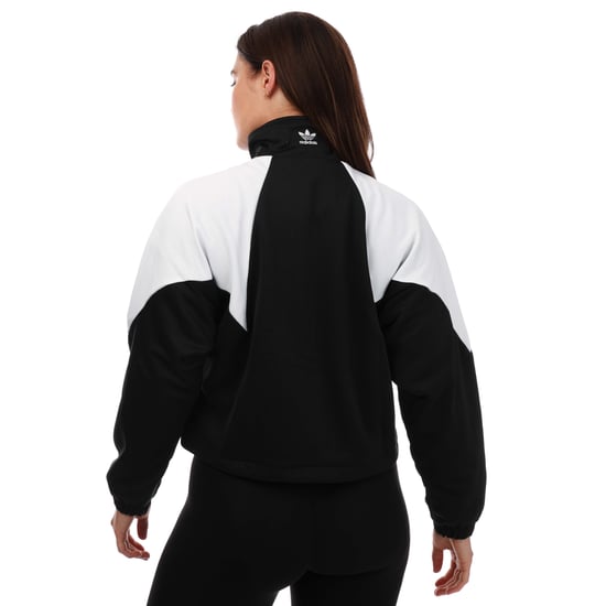 Women's adidas Originals Large Logo Track Top in Black-White