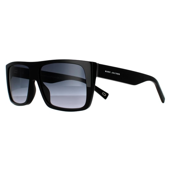 Marc Jacobs Rectangle Unisex Sonnenbrille Schwarz Grau Dunkelgrau Gradient - Image 2