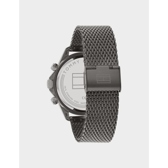 Montre Miles Chronograph Bracelet maille Tommy Hilfiger Pour Accessoires en Noir - Image 3