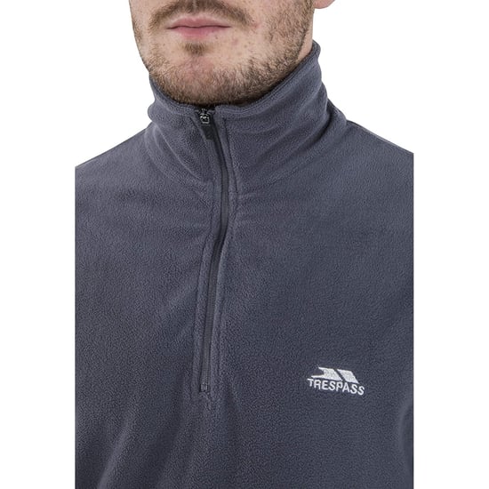 Trespass Masonville Herren Fleecepullover mit Reißverschluss bis zur Brust (Dunkelgrau) - Image 4