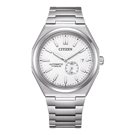 Citizen Herren Silber Uhr NJ0180-80A - Image 1