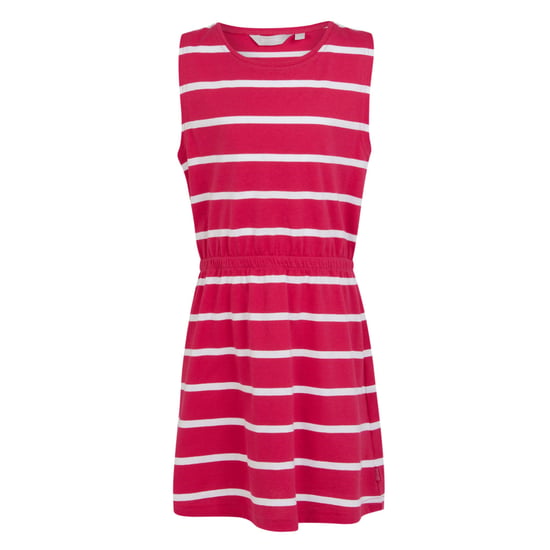 Regatta Girls Beylina Stripe Dress (Pink Potion/White)