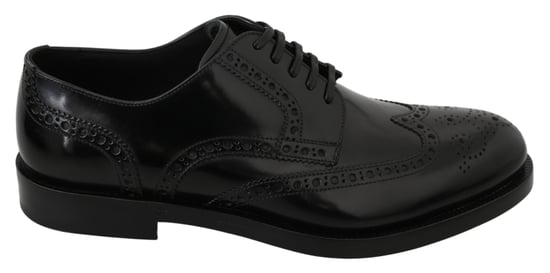 Dolce & Gabbana Schwarze Leder Derby Formelle Brogue-Schuhe - Image 1