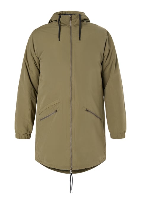 Mo Wattierter Parka Herren militärisch oliv - Image 1