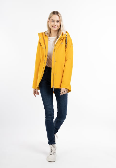 Schmuddelwedda Winterjacke aus recyceltem Polyester Damen senf - Image 2