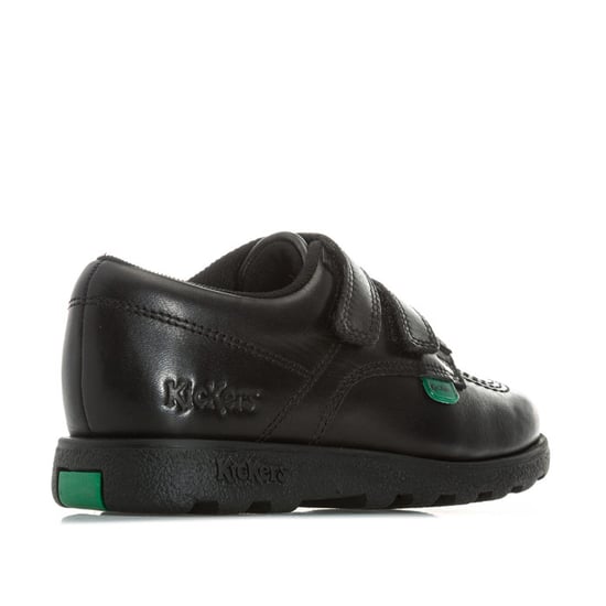 Boy's Kickers Infant Fragma Lo Strap Lederschuhe in Schwarz - Image 3