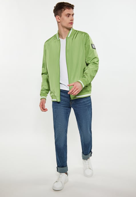 Schmuddelwedda Collegejacke Herren hellgrün - Image 2