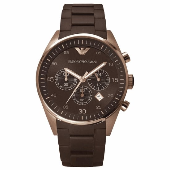 Emporio Armani Herrenuhr Quartz Braun Gold - Image 1