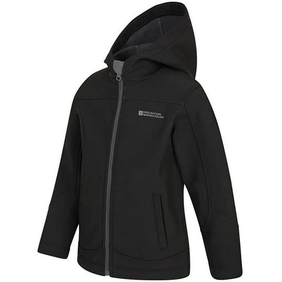 Mountain Warehouse Childrens/Kids Exodus Water Resistant Soft Shell Jacket (Schwarz) - Image 3