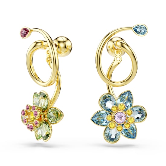Swarovski 'Idyllia F Florere' Damen Goldbeschichtete Metall Tropfohrringe - Gold 5709025 - Image 1