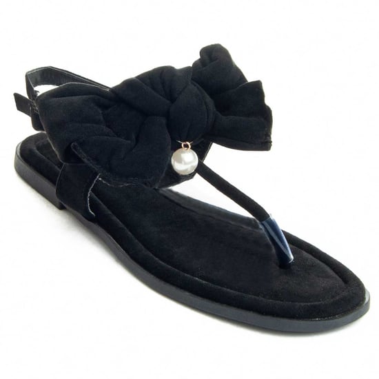 Montevida Flache Sandale Flipp4 in Schwarz - Image 3