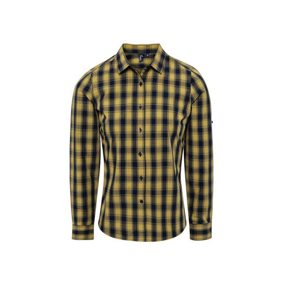 Premier - "Mulligan" Hemd für Damen Langärmlig (Camel/Marineblau) - Image 1