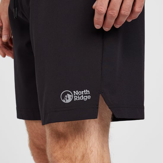 North Ridge Men's 7" Run Shorts with Adjustable Waistband and Internal Mesh Brief