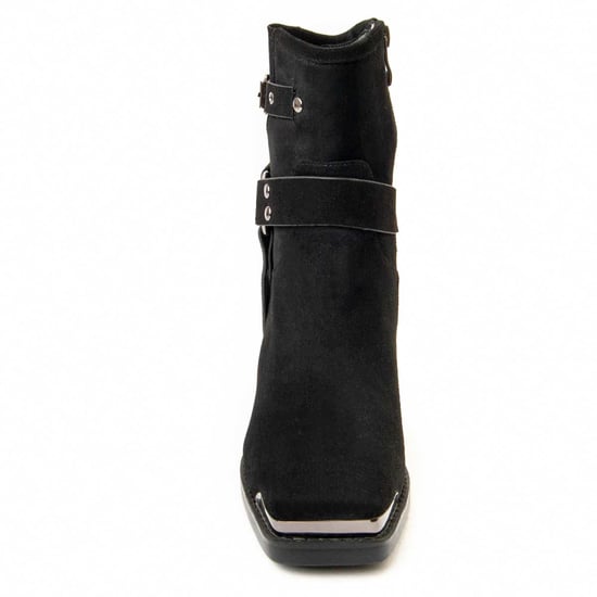 Montevita Heel Ankle Boot Town In Black