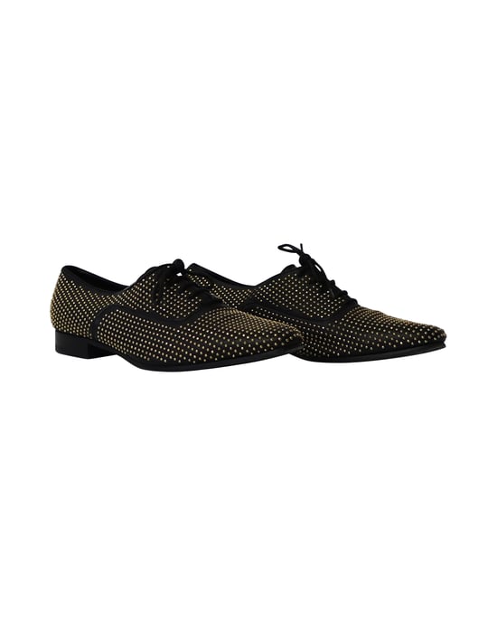 Saint Laurent Genietenakzente Oxfords aus schwarzem Leder - Image 3