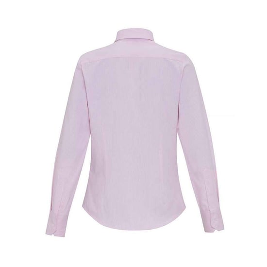 Premier - Formelles Hemd für Damen Langärmlig (Weiß/Pink) - Image 2