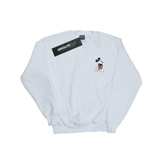Disney Herren Mickey Mouse Kickin Retro Chest Sweatshirt (Weiß) - Image 1