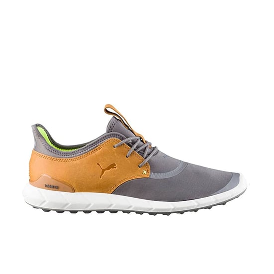 PUMA Ignite Shoes Lace-Up Grey Synthetic Mens Trainers 460023 02