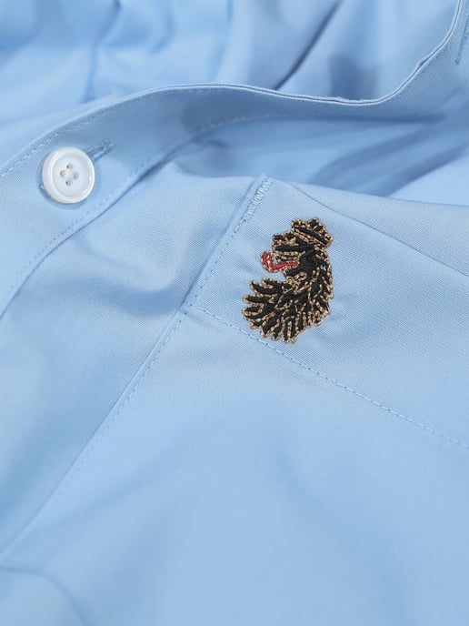 Luke 1977 Telford Tailored Fit Smart Shirt Blue