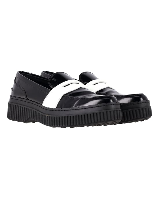 Tod's Plattform-Pennyloafer aus schwarzem Leder - Image 4