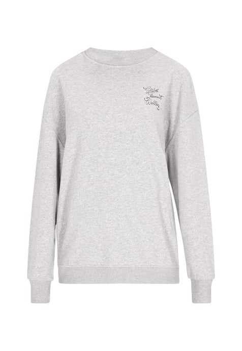 Dreimaster Sweatshirt Damen Grau Melange - Image 1