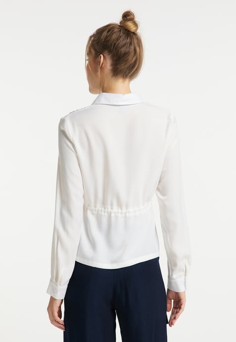 Dreimaster Bluse Damen weiss - Image 4