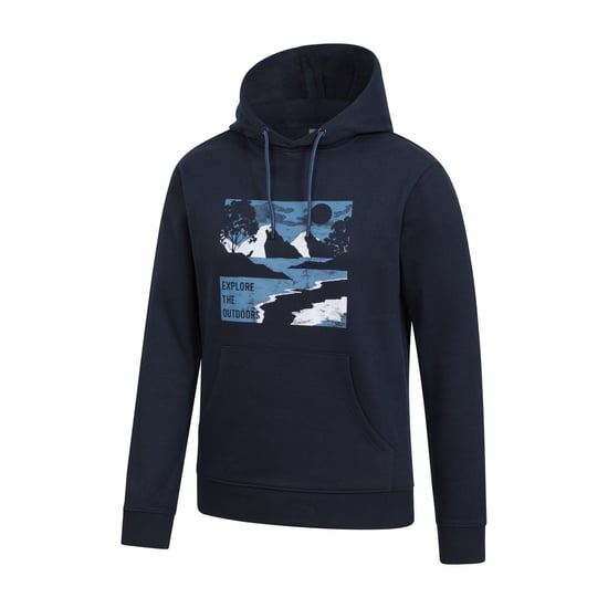 Mountain Warehouse - "Explore The Outdoors" Kapuzenpullover für Herren (Marineblau) - Image 4