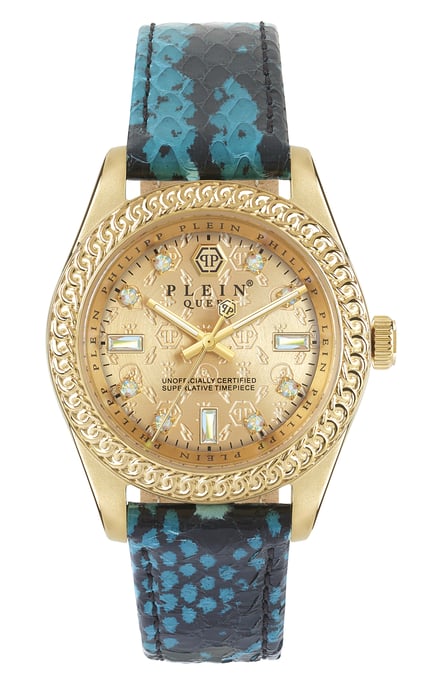Philipp Plein Queen Blau Damen Armbanduhr PWDAA0221 - Image 1