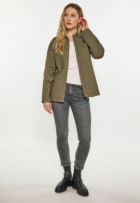 Dreimaster Jacke Damen militärisch oliv - Image 2