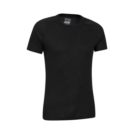 Mountain Warehouse Mens Talus Round Neck Short-Sleeved Thermal Top (Black)