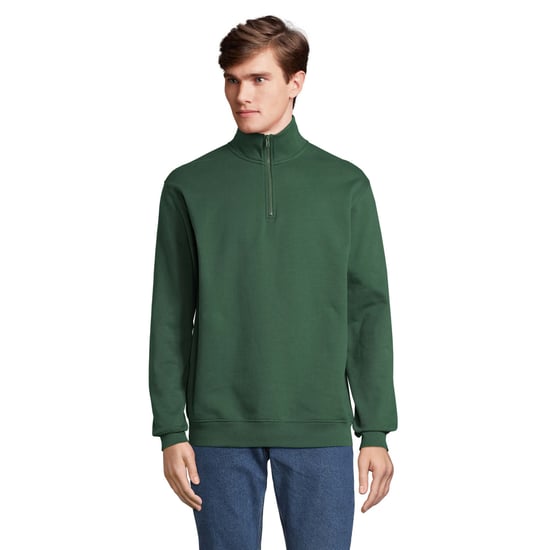 SOLS - "Conrad" Sweatshirt mit kurzem Reißverschluss für Herren/Damen Unisex (Flaschengrün) - Image 1