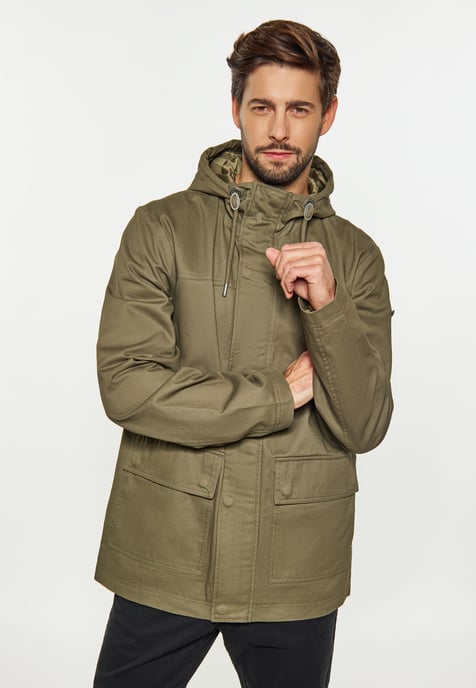 Dreimaster Anorak Herren militärisch oliv - Image 3