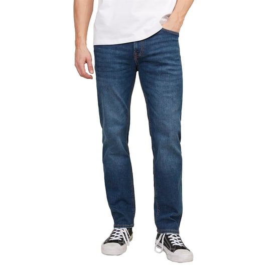 Jack & Jones Herren Blaue Jeans Regula Fit Lässig 5-Taschen-Design - Image 1