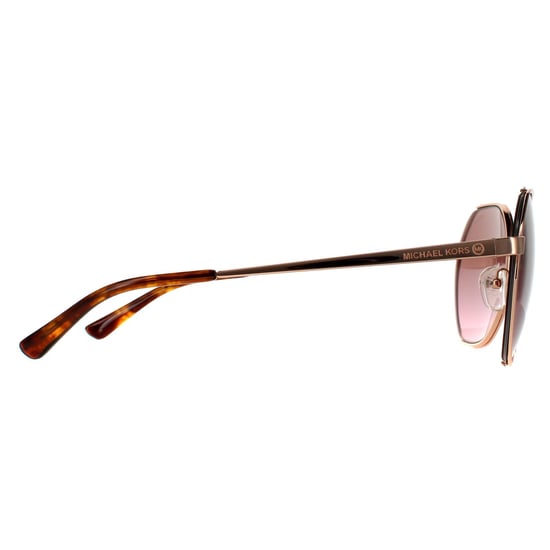 Michael Kors Runde Damen Rose Gold Braun Rosa Gradient Sonnenbrille - Image 4