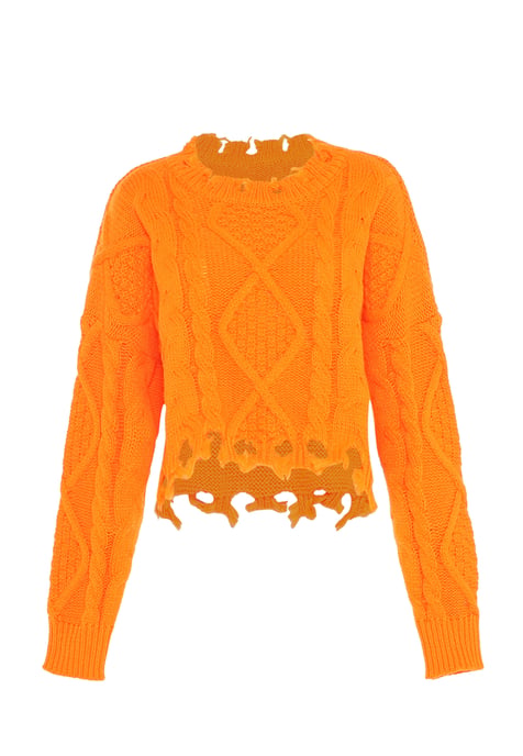 Mymo Strickpullover Damen orange - Image 1