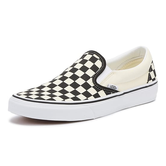 Vans Classic Slip-On Unisex Schwarz Weiß Checkboard Canvas Skate-Trainer - Image 3