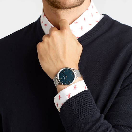 Pierre Cardin Pigalle Half Moon Unisex's Silver Watch CPI.2013