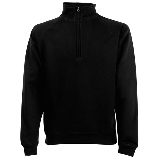 Fruit of the Loom - "Classic 80/20" Sweatshirt Reißverschluss für Herren (Schwarz) - Image 1