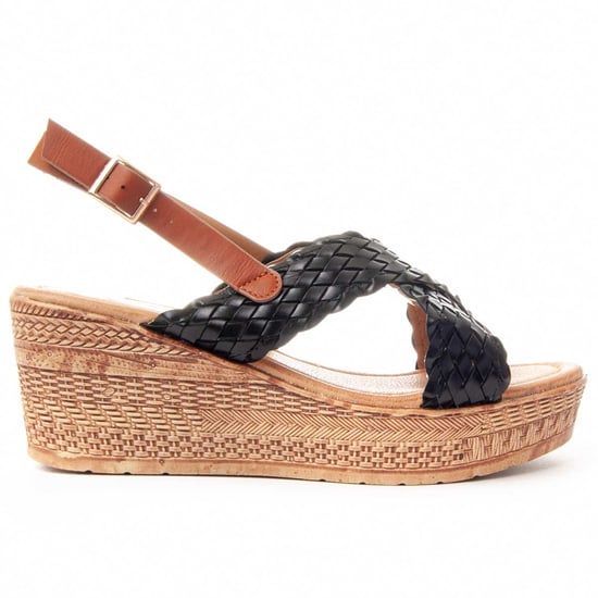Montevita Wedge-Sandale Sandsum28 in Schwarz - Image 1