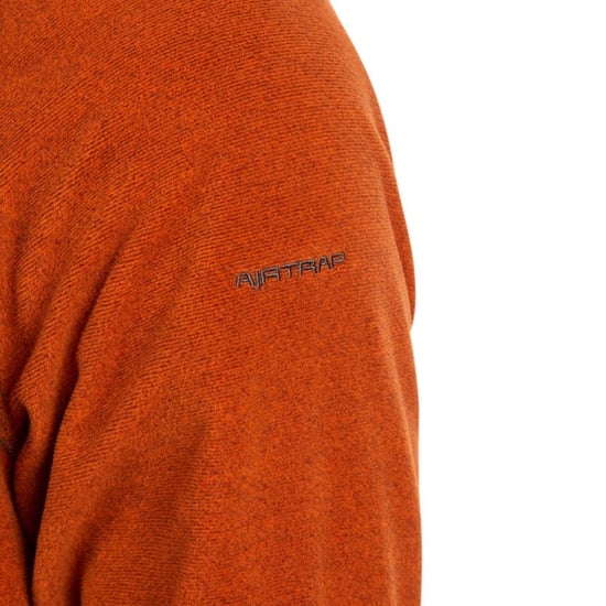Trespass Mens Keynote Anti Pilling 1/4 Zip Fleece Top (Burnt Orange)
