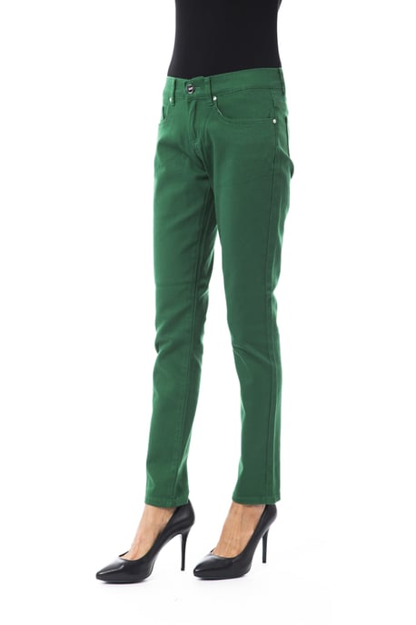 BYBLOS Women's Green Cotton Jeans