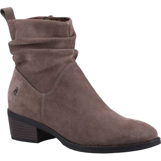 Hush Puppies Iris Wildleder Damen Taupe Stiefel - Image 1