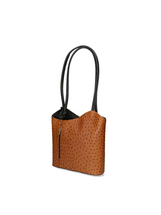 Gave Lux backpack women COGNAC/BLACK