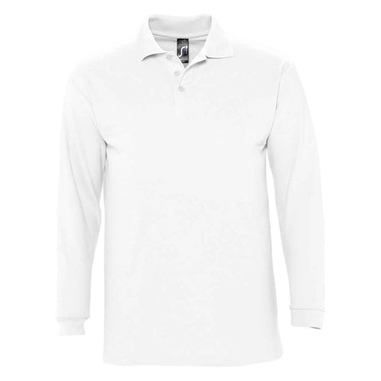 SOLS - "Winter II" Poloshirt für Herren/Damen Unisex Langärmlig (Weiß) - Image 1
